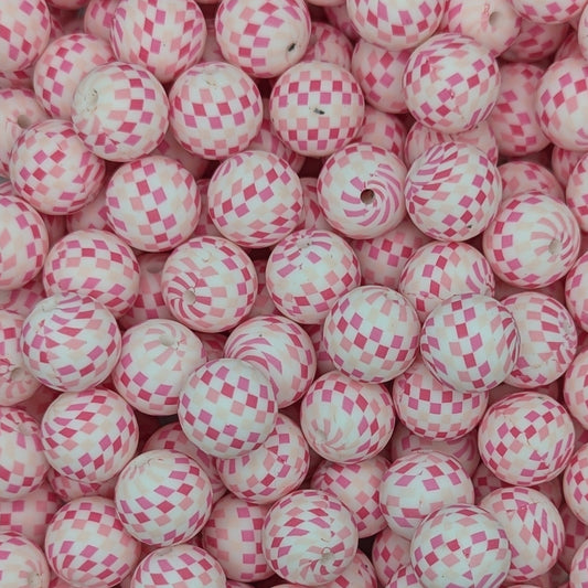 Pink checkered 15mm